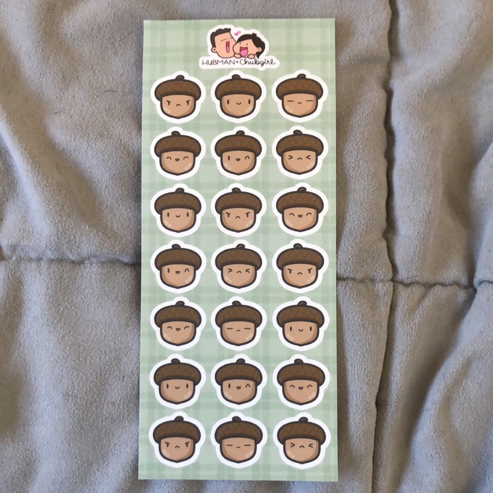 Hubman and Chubgirl Squirrelly Acorn Variety Sticker Pack + Misc Sticker Items - Picture 7 of 11